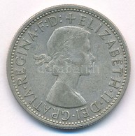 Ausztrália 1954. 1Fl Ag 'II. Erzsébet' Technológiai Hibás Veret T:2- 
Australia 1954. 1 Florin Ag 'Elisabeth II' Struck  - Non Classificati