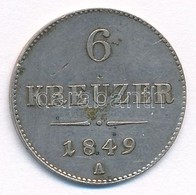 Ausztria 1849A 6kr Ag T:2 
Austria 1849A 6 Kreuzer Ag C:XF 
Krause KM#2200 - Ohne Zuordnung