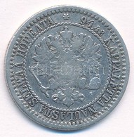 Finnország 1866S 1M Ag 'II. Sándor' T:3
Finland 1866S 1 Markka Ag 'Alexander II' C:F
Krause KM#3.1 - Non Classés