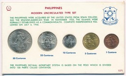 Fülöp-szigetek 1963-1966. 1c-50c (5xklf) Forgalmi Szett T:1 Kis Patina
Philippines 1963-1966. 1 Centavos - 50 Centavos ( - Ohne Zuordnung