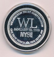 Amerikai Egyesült Államok 1999. 'Wilmington Trust Corporation' Jelzett Ag Emlékérem (31,33g/0.999/40mm) T:PP
USA 1999. ' - Ohne Zuordnung