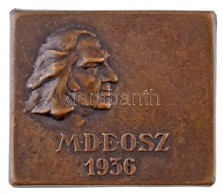 1936. 'MDEOSZ (Magyar Dalos Egyesületek Országos Szövetsége) - Liszt Ferenc' Br Lemezjelvény (31x36mm) T:2 - Ohne Zuordnung