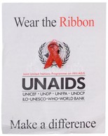 DN 'Unaids' Festett Fém Jelvény T:1-
ND 'Unaids' Painted Metal Badge C:AU - Ohne Zuordnung