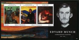 GHANA Edouard Munch 2013 3v (1305) Neuf ** MNH - Ghana (1957-...)