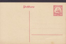 Kiautschou Postal Stationery Ganzsache Entier 1905, 4 CENTS Kolonial-Schiffzeichnung Ohne Umrandung - Kiautchou