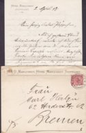 Württemberg, MARQUARDT HOTEL, STUTTGART Bahnhof 1897 Cover Brief BREMEN (Arr. Cds.) - Covers & Documents