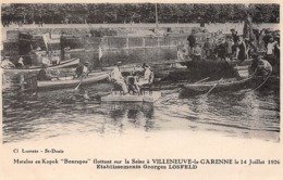 Thème.  Métiers Divers. Textile    94 Villeneuve La Garenne  Matelas En Kapok  Flottant Sur La Seine     (Voir Scan) - Sonstige & Ohne Zuordnung