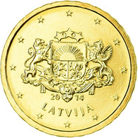 Latvia, 10 Euro Cent, 2014, SUP, Laiton, KM:153 - Latvia