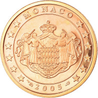 Monaco, 2 Euro Cent, 2005, BE, FDC, Copper Plated Steel, Gadoury:MC 173, KM:168 - Monaco