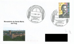 SPAIN. POSTMARK SANTA MARIA DEL PUIG MONASTERY. 2017 - Sonstige & Ohne Zuordnung