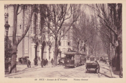 Nice, Avenue De La Victoire, Tram, Tramway (pk61294) - Straßenverkehr - Auto, Bus, Tram