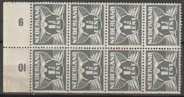 1926-1935 Vliegende Duif Veldeel Met Randnummers NVPH 172b Original Gum, No Hinges - Unused Stamps