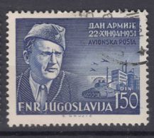 Yugoslavia Republic 1951 Airmail Mi#676 Used - Used Stamps