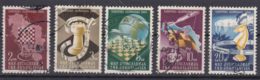 Yugoslavia Republic 1950 Chess Mi#616-620 Used - Used Stamps