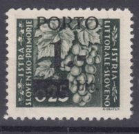 Istria Litorale Yugoslavia Occupation, Porto 1945 Sassone#1 Overprint I, Mint Hinged - Ocu. Yugoslava: Istria