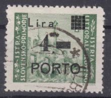 Istria Litorale Yugoslavia Occupation, Porto 1946 Sassone#10 Error - Point Circuit (punto Tondo) Used - Occup. Iugoslava: Istria