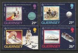 Guernsey 1991  Mi.Nr. 518 / 521 , EUROPA CEPT - Europäische Weltraumfahrt - Gestempelt / Fine Used / (o) - 1991