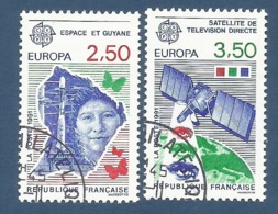 Frankreich 1991  Mi.Nr. 2834 / 2835 , EUROPA CEPT - Europäische Weltraumfahrt - Gestempelt / Fine Used / (o) - 1991