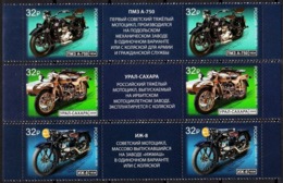 Russia 2019,Transport,History Of Russian Motorcycles, # 2502-04 ,W/TABS XF MNH** - Ongebruikt