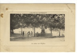 Carte Postale Ancienne Marseille - Chateau Gombert. La Place De L'Eglise - Quartiers Nord, Le Merlan, Saint Antoine