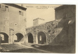 Carte Postale Ancienne Marseille - Saint Julien. Le Château De La Servianne. Intérieur De La Cour - Saint Barnabé, Saint Julien, Montolivet