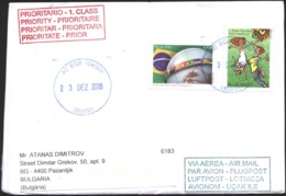 Mailed Cover (letter) With Stamps 2004 2014  From Brazil To Bulgaria - Cartas & Documentos