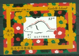 Norfolk Is: 1996   Chinese New Year 'Year Of The Rat'  M/S      MNH - Isla Norfolk