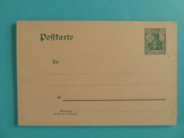 GANZSACHE ENTIER POSTAL DEUTSCHES REICH - Other & Unclassified