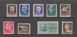 Italy S 1-7 1943 Salerno A.M.G.O.T. Serie Linguellata, - Local And Autonomous Issues