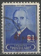 Turkey 1945 - Mi. 1167 O, Ismet Inonu (1884-1973) | 2nd President Of The Republic | Overprint. - Oblitérés