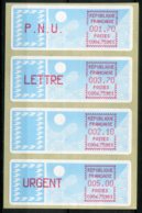 14844 FRANCE  N° 88/91** C004-75961  Timbres De Distributeurs Type A (papier Carrier)   1985   TB - 1985 « Carrier » Paper