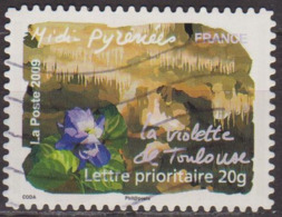 Fruits, Fleurs, Arbres Des Régions - FRANCE - Violette De Toulouse - N° 312 - 2009 - KlebeBriefmarken