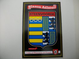 Blason Adhésif  STEENVOORDE (59)  Nord - Steenvoorde