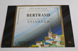 Etiquette Neuve Vin D Alsace Sylvaner 12o Bertrand - Riesling