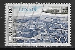 LUXEMBOURG     -   Poste Aérienne  -   1968 ;  Y&T N° 21 Oblitéré.  Avion  /  Luxair - Gebraucht