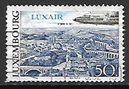 LUXEMBOURG     -   Poste Aérienne  -   1968 ;  Y&T N° 21 Oblitéré.  Avion  /  Luxair - Usados