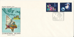 Christmas Island FDC 22-10-1979 Christmas Stamps With Cachet - Christmas Island