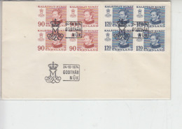 GROENLANDIA  1974 - Yvert 78/9 - Margareta 2° - Lettres & Documents