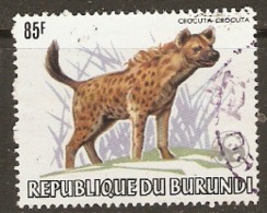 Burund1  1982   SG  1410  85f  Spotted Hyena  Fine Used  T - Gebruikt