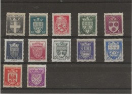 SERIE ARMOIRIES - N° 553 A 564 NEUVE SANS CHARNIERE - ANNEE 1942 - COTE : 60 € - 1941-66 Coat Of Arms And Heraldry