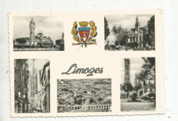 Cp, 87, LIMOGES ,multi Vues, Vierge , Ed. La Cigogne - Limoges