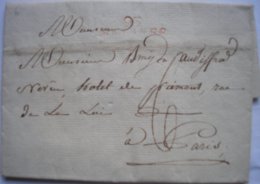 FRANCE - Département Conquis - 93 MALINES En Rouge - LAC Du 09/08/1808 De Willebrouck Pour Paris - Taxe Manuscrite 6 - 1792-1815 : Departamentos Conquistados