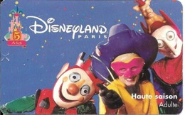 PASS-DISNEYLANDPARIS -1997-5 ANS-ADULTE--V°SPEOS- N° S 049718-TBE- - Passeports Disney