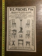 1924 PUBLICITE MEUBLES FISCHEL FILS WISSEMBOURG MIMON - Sammlungen