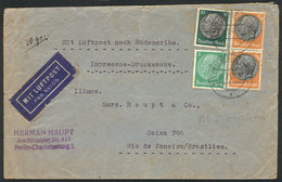 GERMANY: Airmail Cover That Contained Printed Matter And Weighed 30g, Sent From Berlin To Brazil On 18/JUL/1940, Franked - Covers & Documents