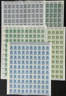 GERMANY: 450 Old Stamps Of The Hyperinflation Period, In Complete Sheets Of 100 Or Half Sheets, All MNH And Of Excellent - Sammlungen