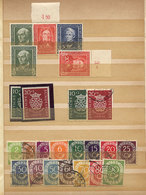 WEST GERMANY: Interesting Stock Of Stamps In Stockbook, Including Many Good Values And Sets, Used Or Mint (lightly Hinge - Andere & Zonder Classificatie
