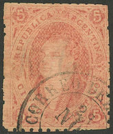 ARGENTINA: GJ.20d, 3rd Printing, Variety "dirty Plate, Horizontally", Lightly Mulatto, Excellent!" - Ungebraucht