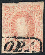 ARGENTINA: GJ.28d, 6th Printing Perforated, With DIRTY PLATE Variety, Superb! - Nuevos