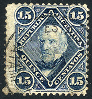 ARGENTINA: GJ.40, With The Extremely Rare Cancel ESTAFETA DE PILCIAO (Catamarca) In Single Circle, With Defect (tear), E - Other & Unclassified